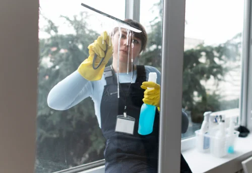 Nettoyage de vitres intérieures et extérieures au Merlerault